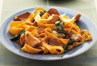 Senf-Tagliatelle mit Austernpilzen