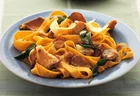 Senf-Tagliatelle mit Austernpilzen